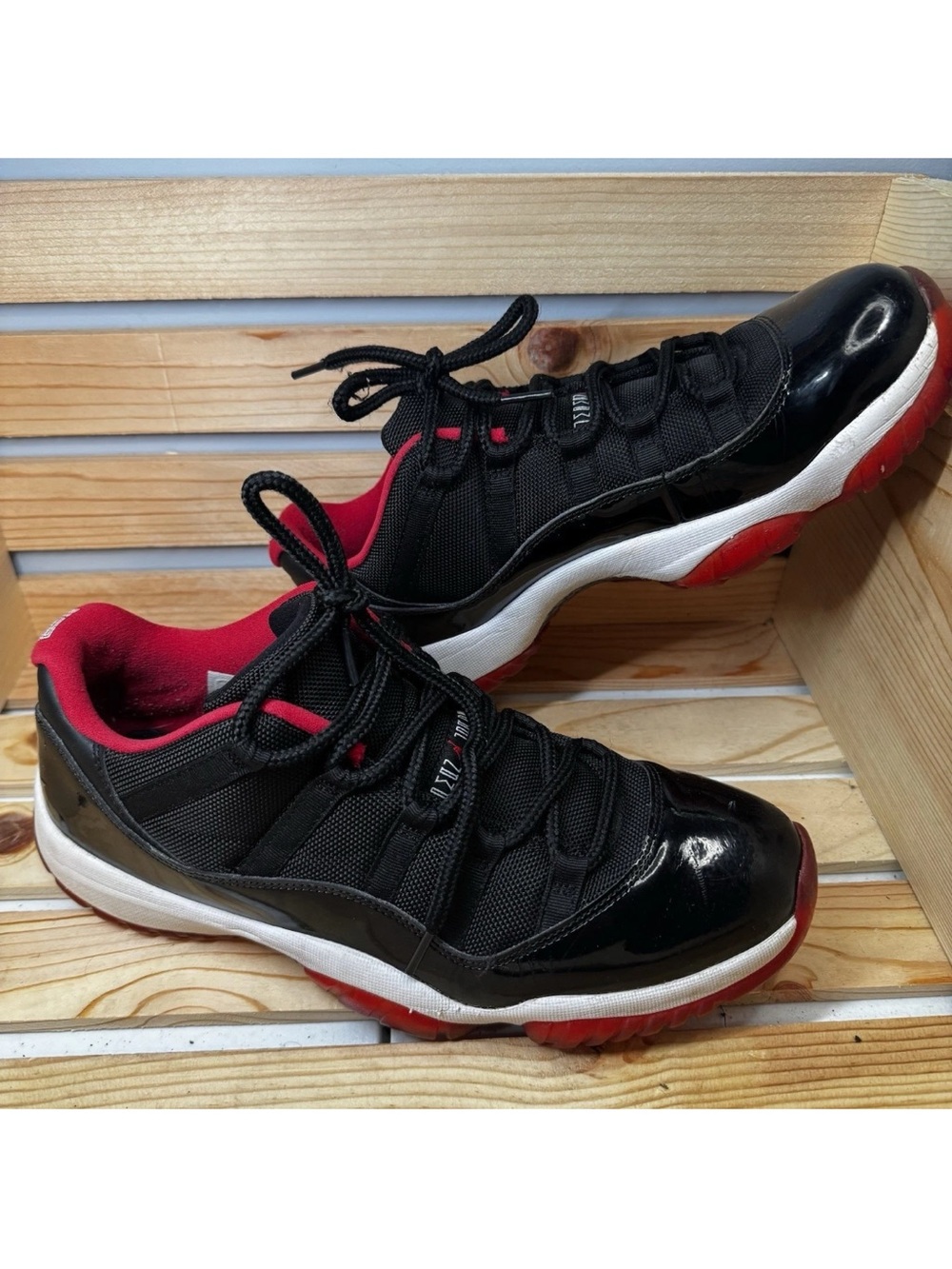 Air Jordan Retro 11 Low Bred 2015 Sneakers Shoes [528895-012] Men's Size 10.5